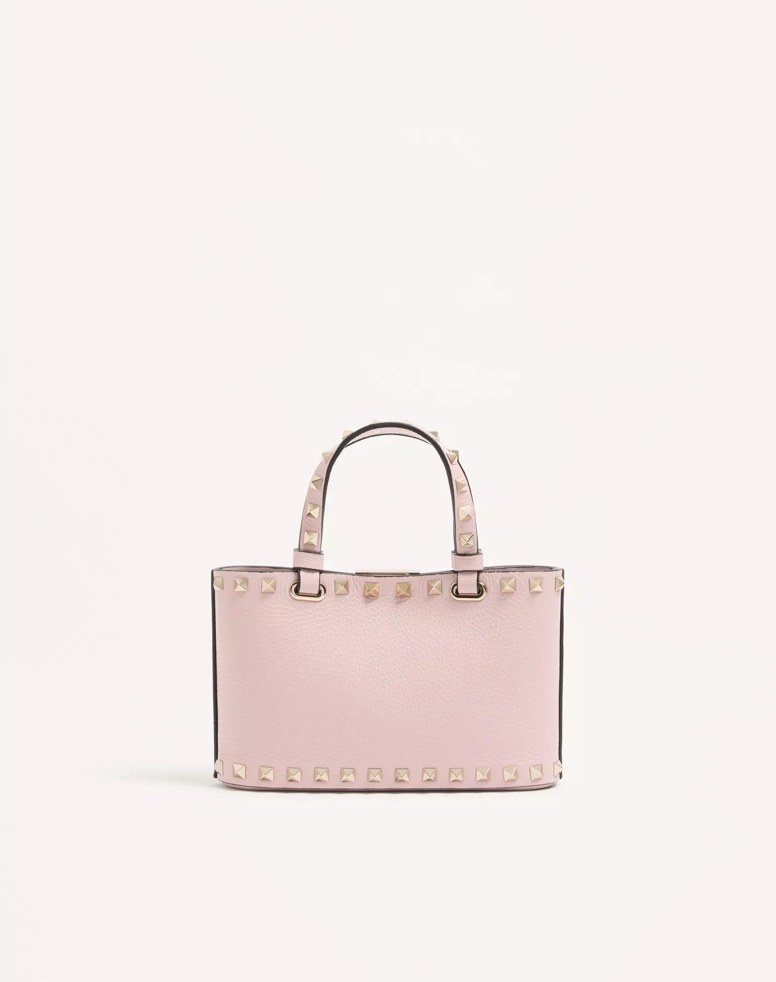 Valentino Rockstud Mini Shopping Bag In Grainy Calfskin