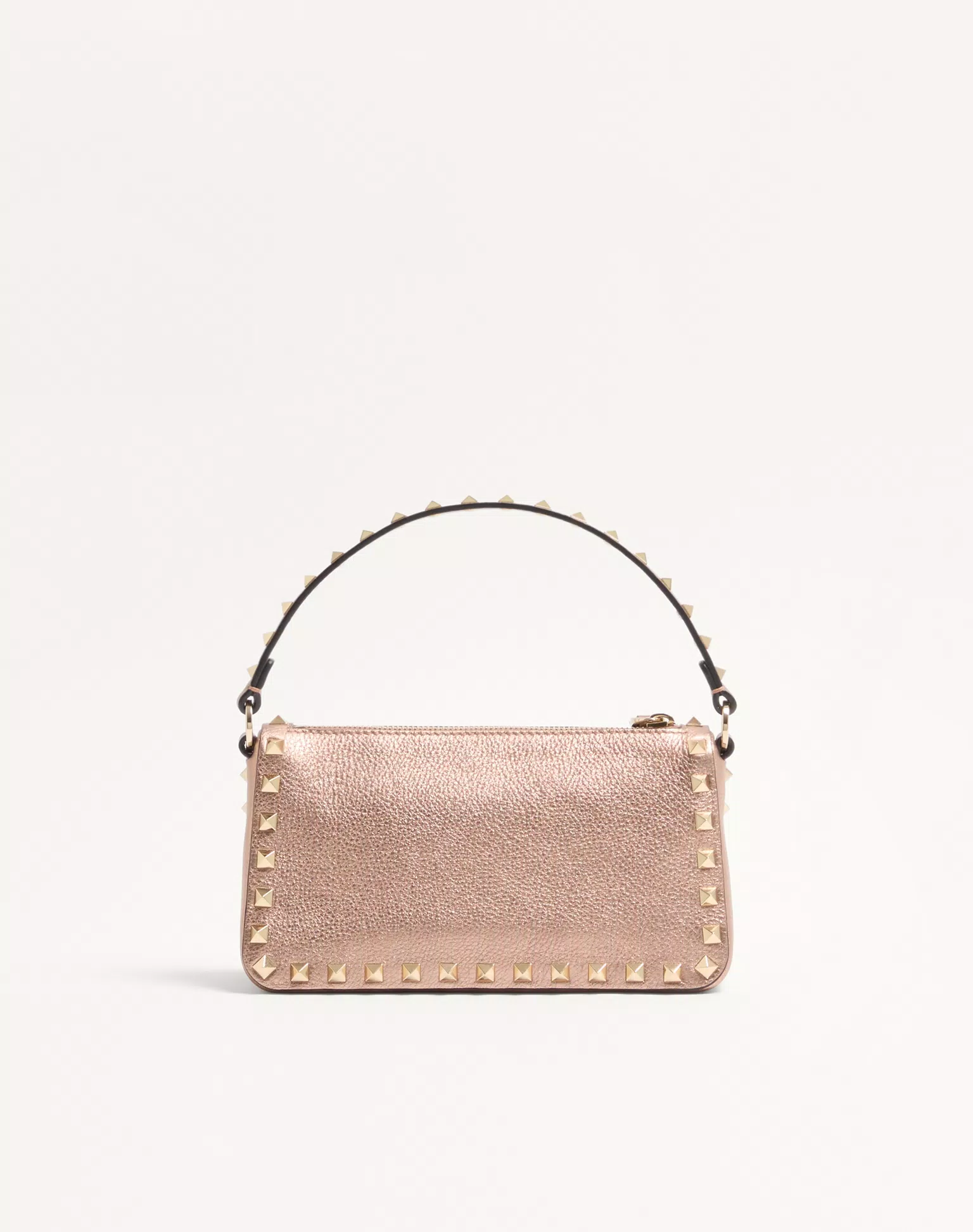 Valentino Garavani Rockstud Small Crossbody Bag In Laminated Grainy Calfskin Leather