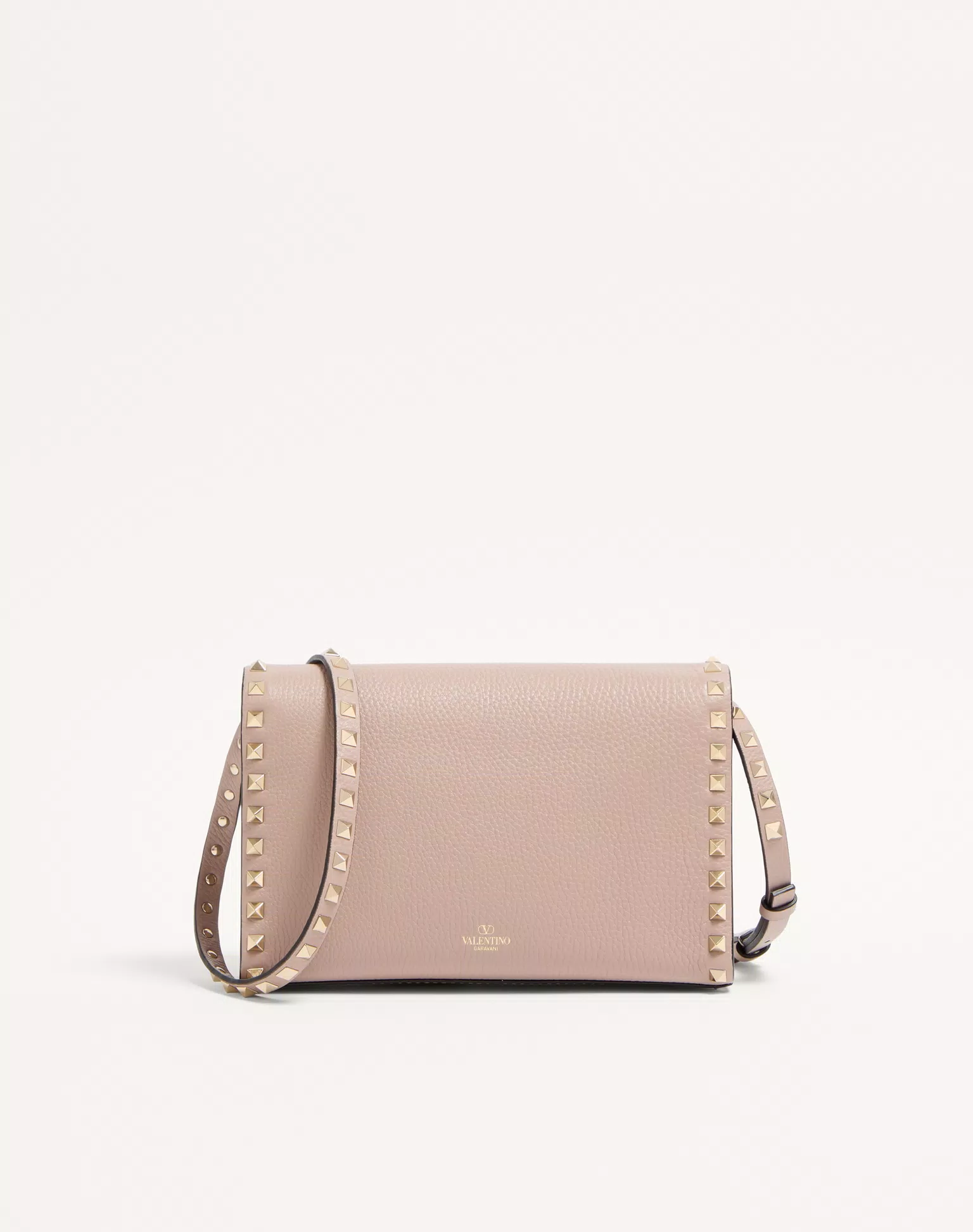 Valentino Small Rockstud Grainy Calfskin Crossbody Bag
