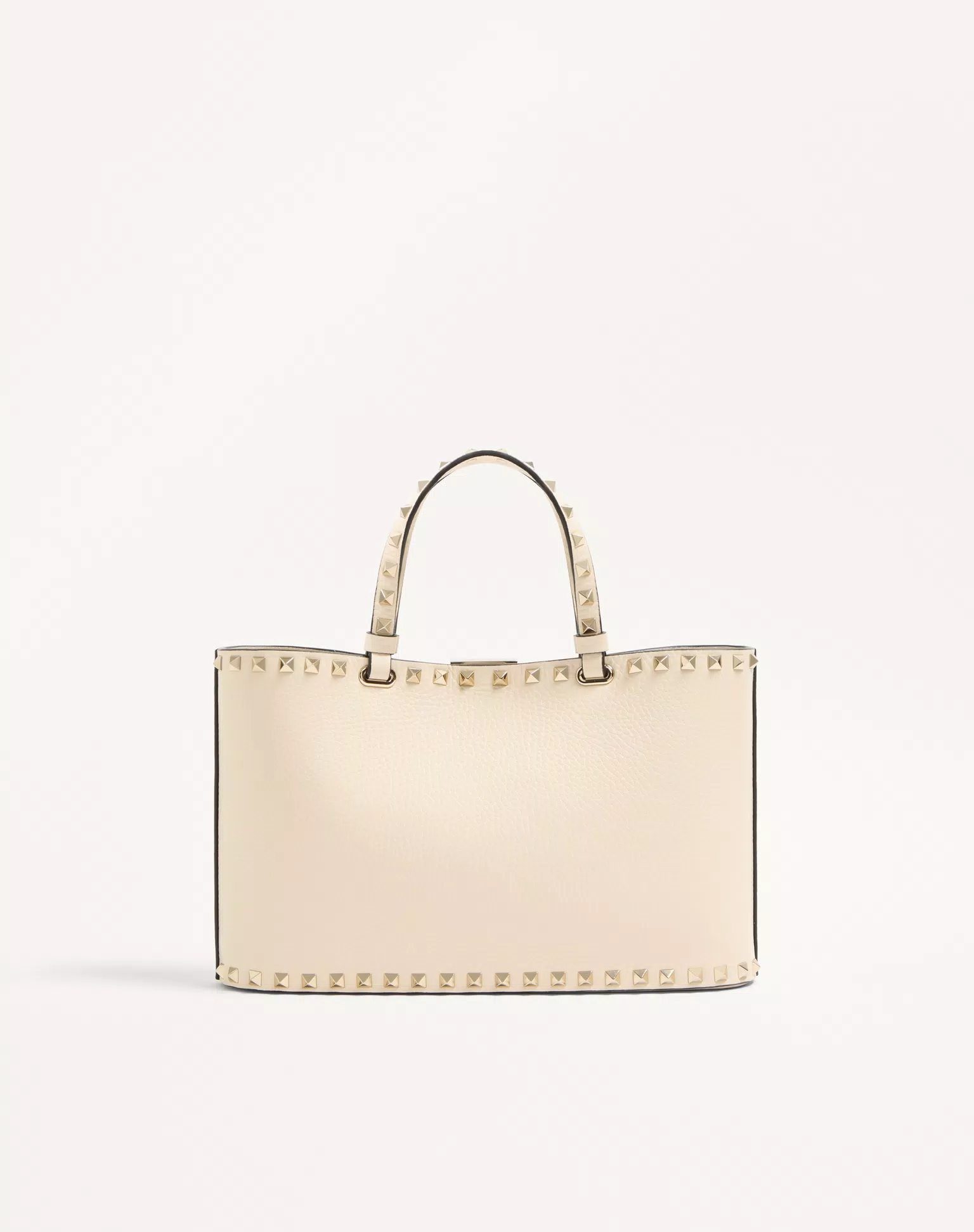 Valentino Garavani Rockstud Small Shopping Bag In Grainy Calfskin