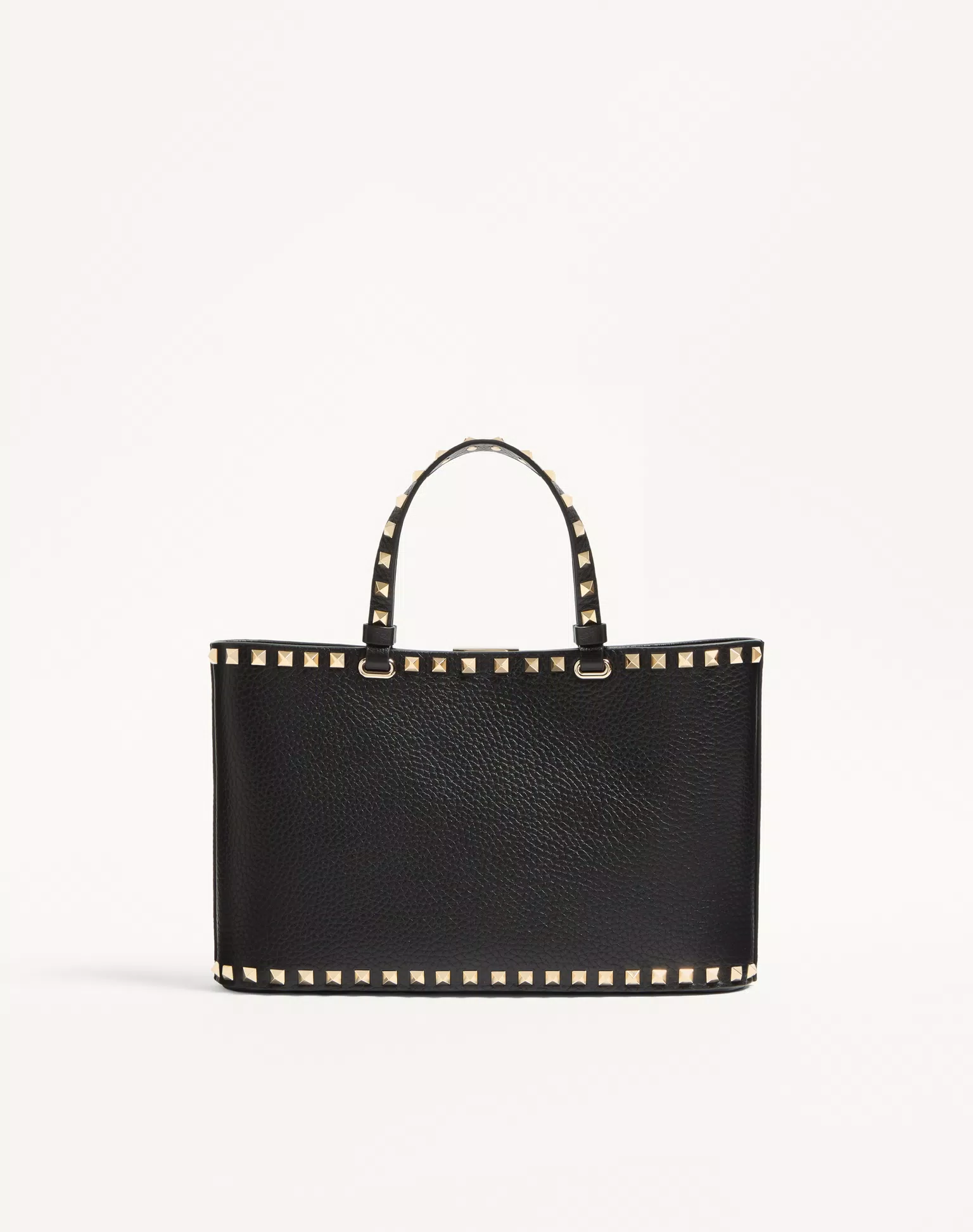 Valentino Garavani Rockstud Small Shopping Bag In Grainy Calfskin