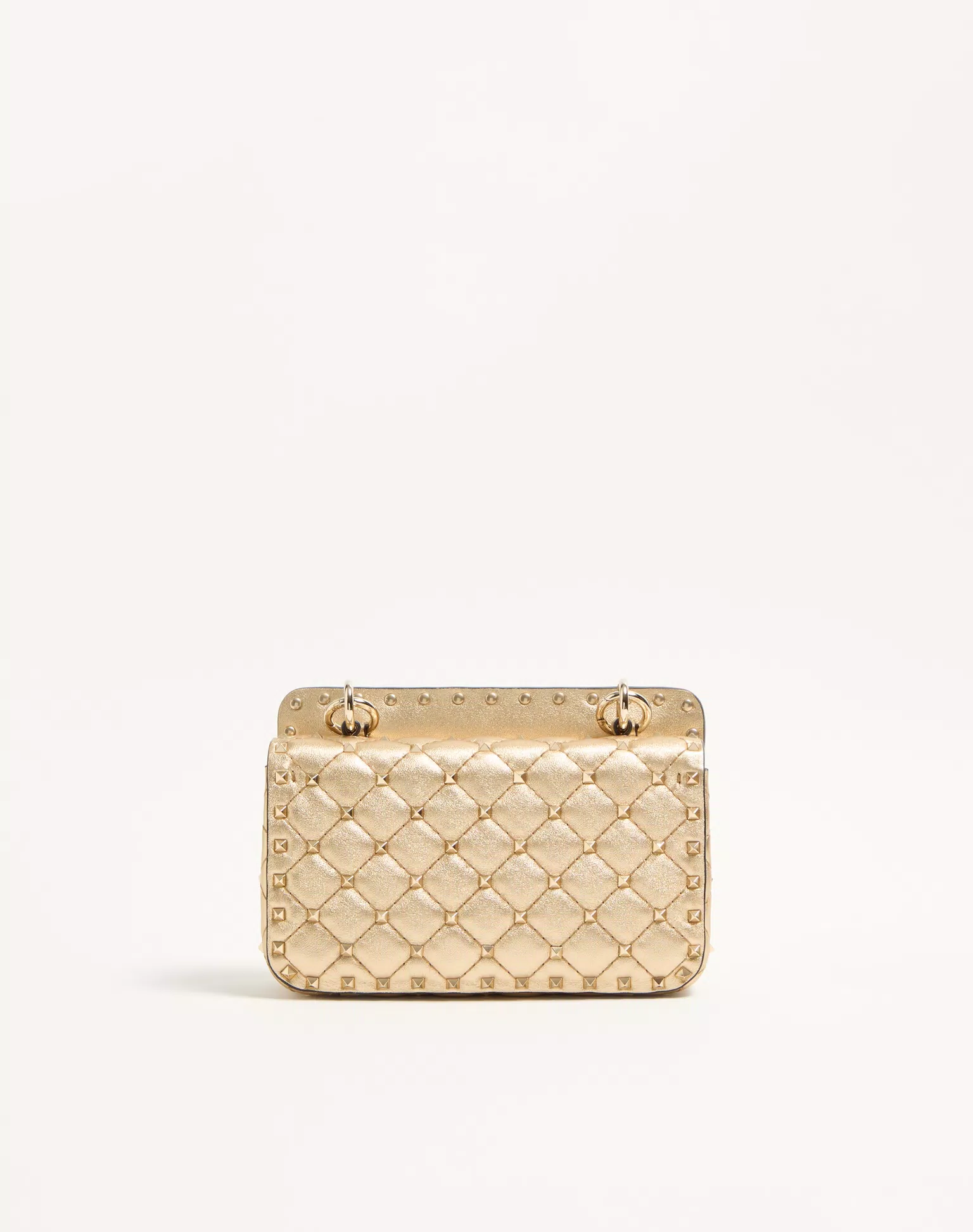Valentino Small Valentino Garavani Rockstud Spike Bag In Laminated Nappa
