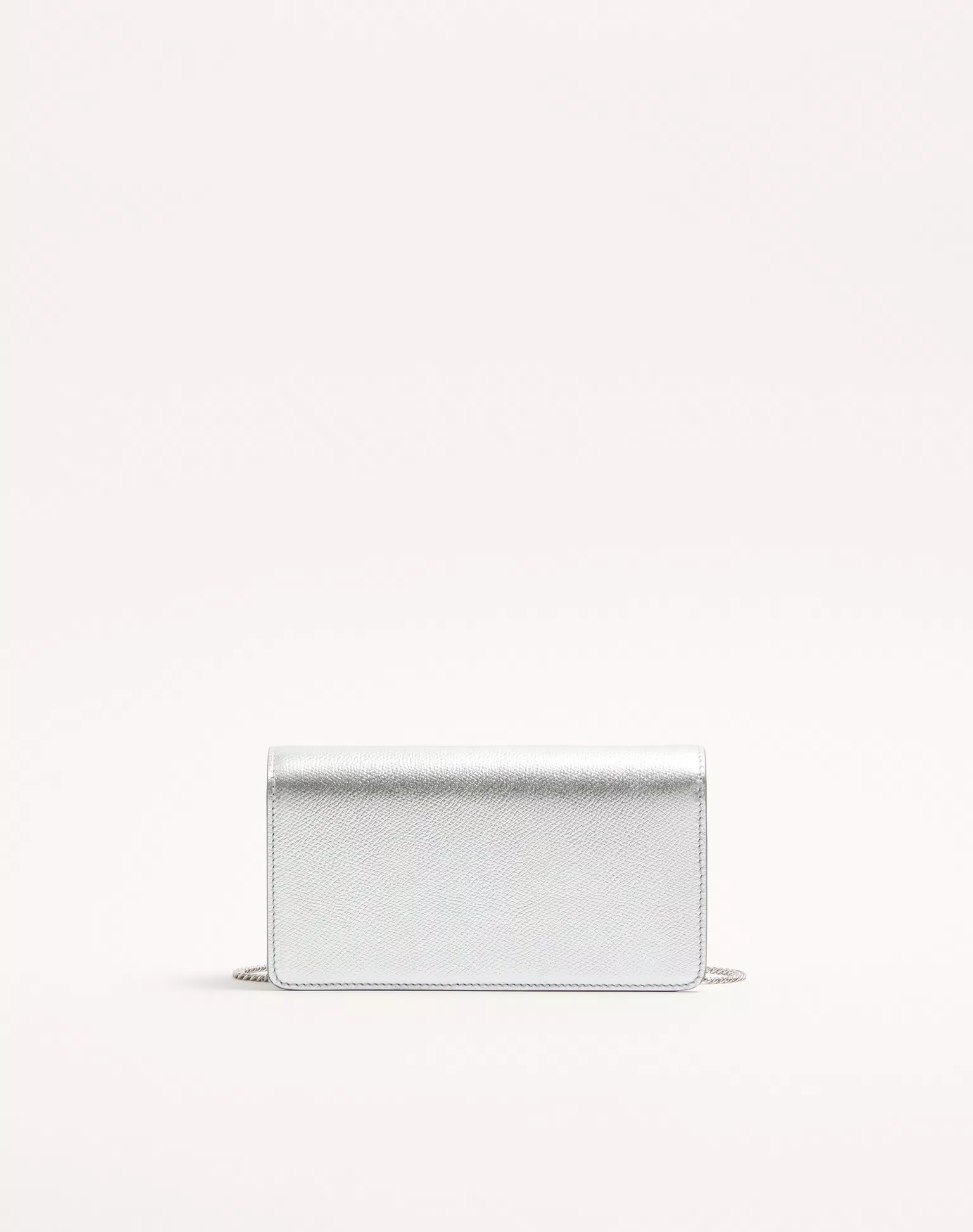 Valentino VLogo Signature Mini Shoulder Bag In Laminated Grainy Calfskin