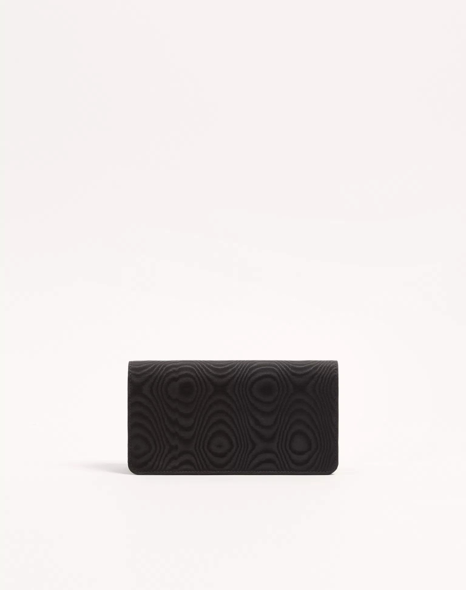 Valentino VLogo Signature Chain Wallet In Moiré Fabric With Jewel Logo