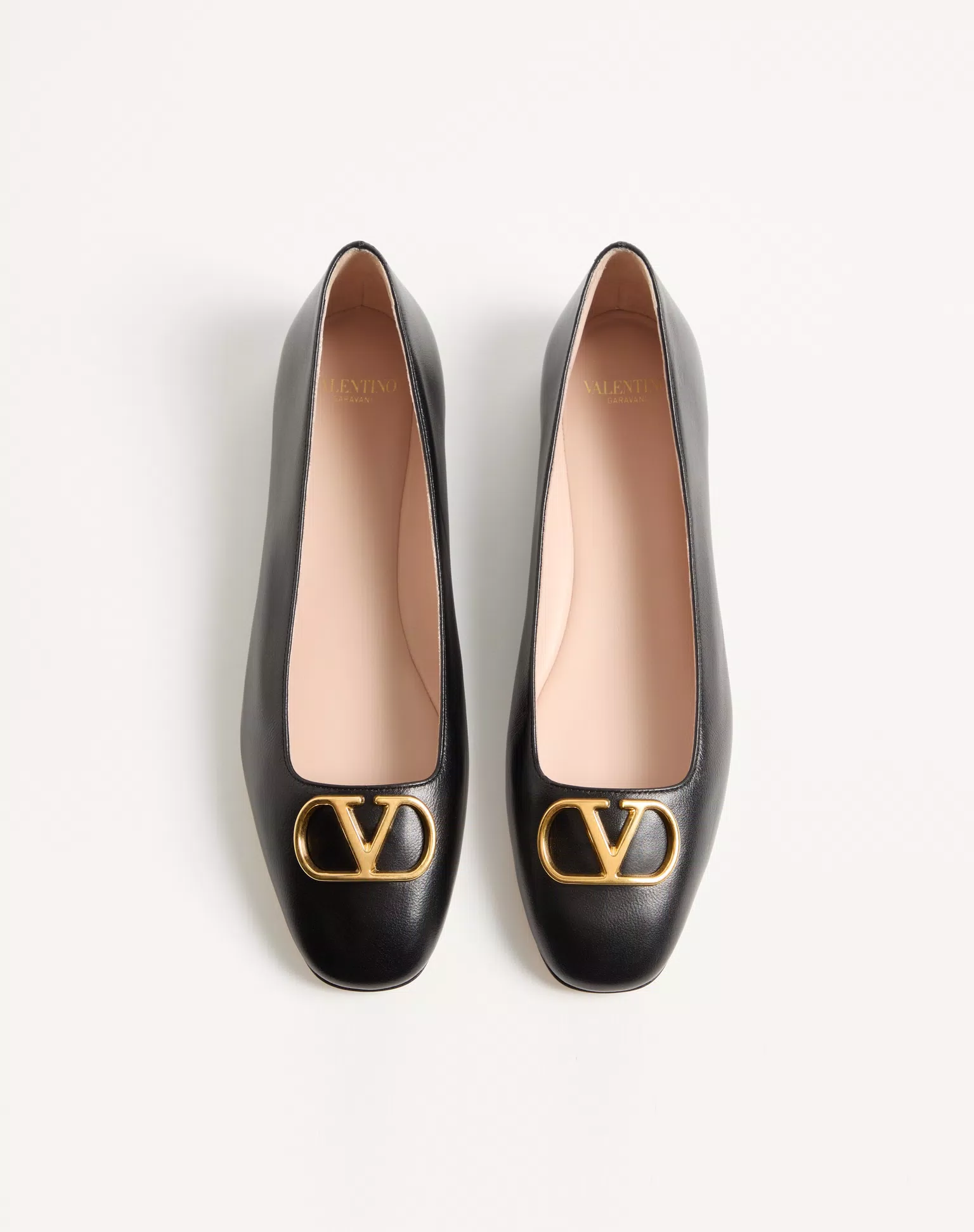 Valentino VLogo Signature Ballerina In Nappa