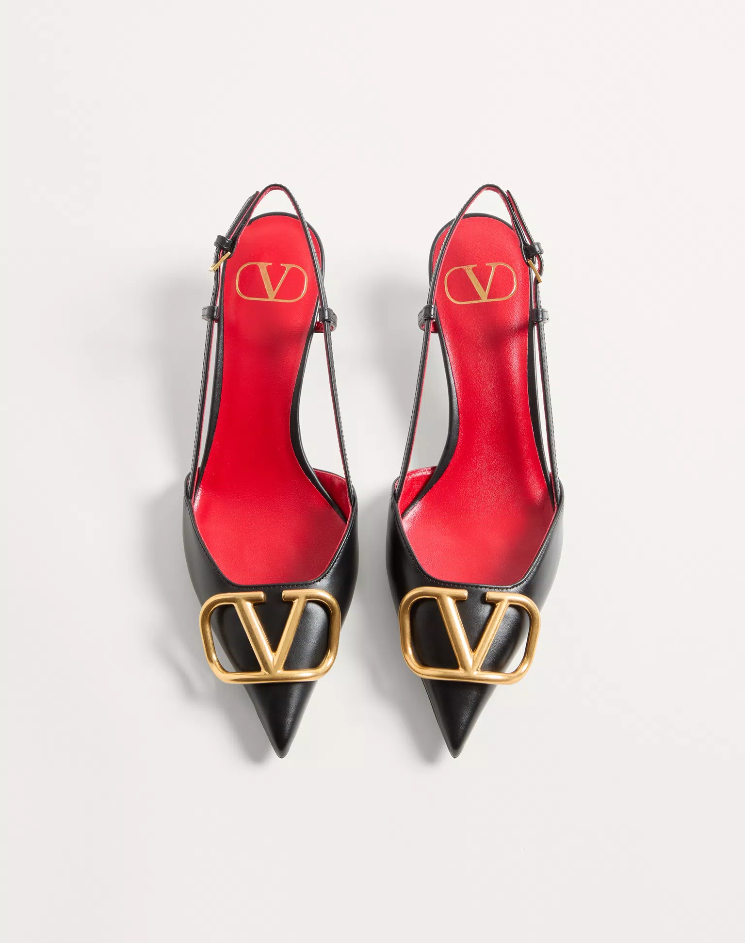 Valentino VLogo Signature Calfskin Slingback Pump 40Mm
