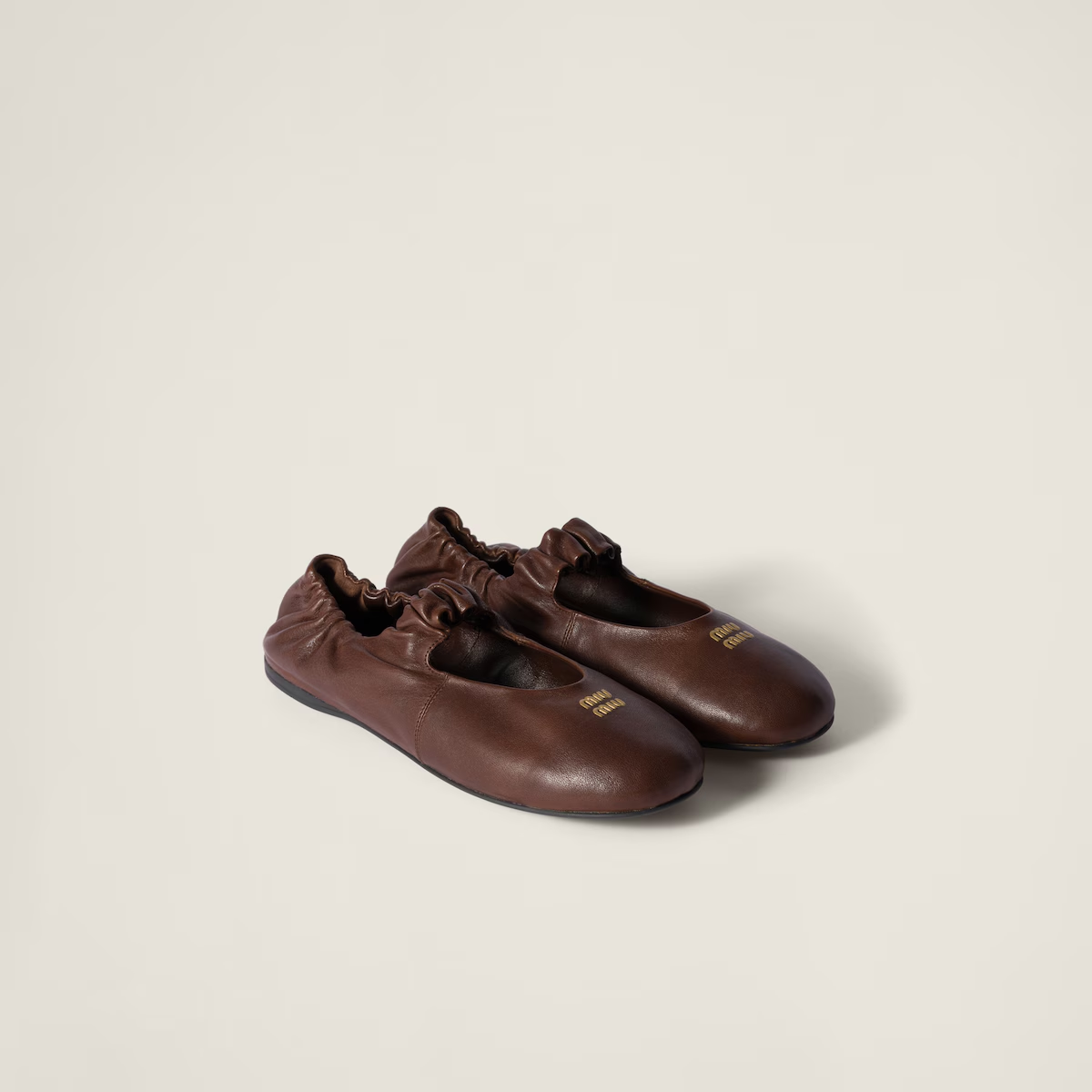 Miu Miu Valentino Bailarinas Ruches de napa