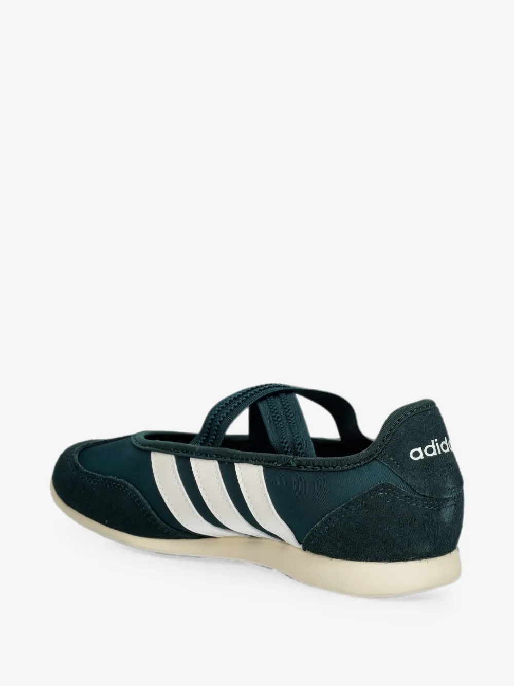 adidas bailarinas con paneles de ante y tres rayas