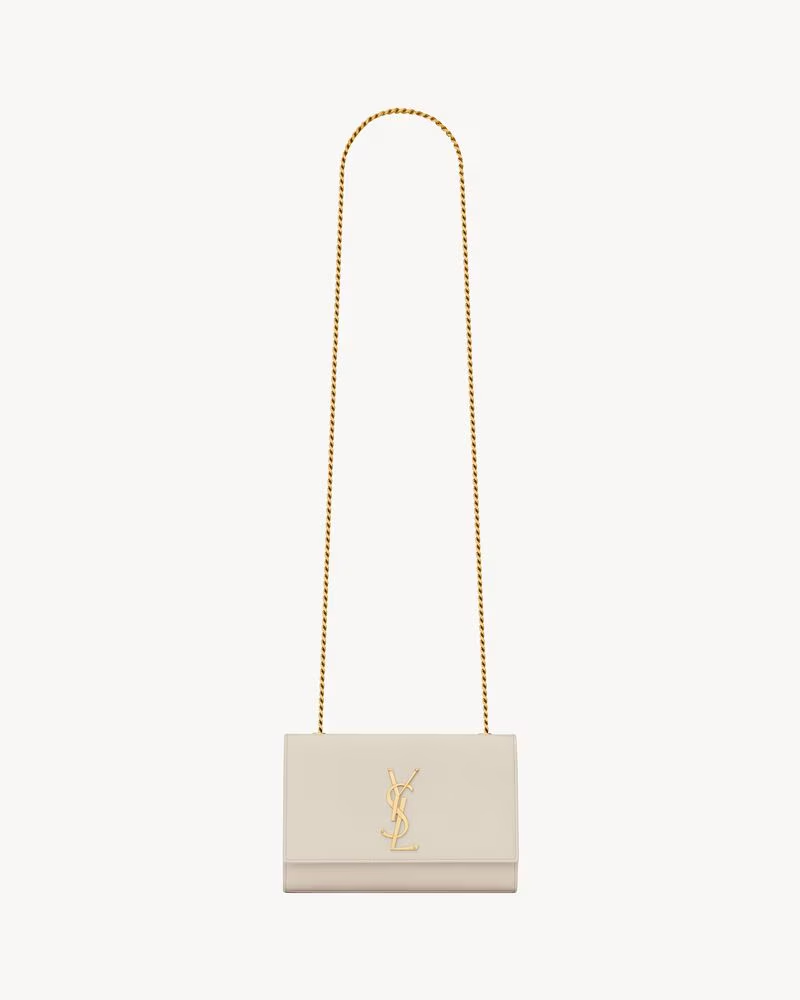 Saint Laurent Kate mediano de piel efecto grain de poudre