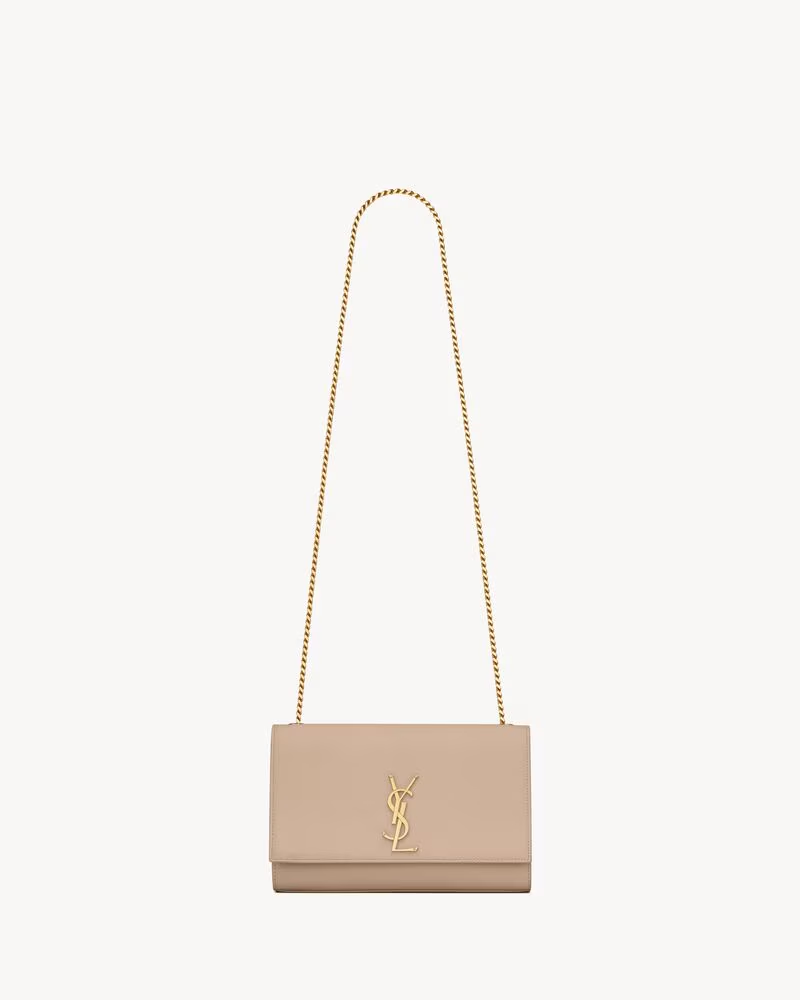 Saint Laurent Kate mediano de piel efecto grain de poudre