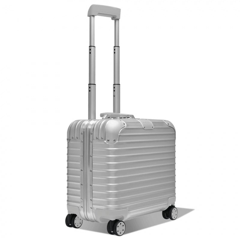 Rimowa Compact Convertible Wheeled Maletín in Aluminium Maleta Silver