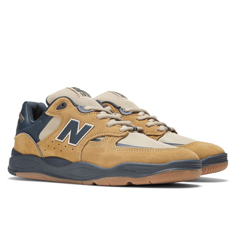 New Balance tenis Numeric "Light Brown/Navy Blue" de x Tiago Lemos | NM1010RF