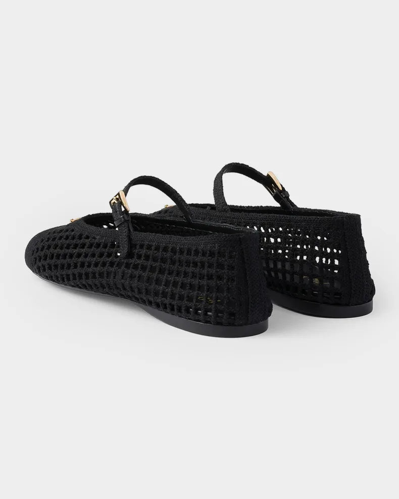 Prada Crochet Ballerina Flats