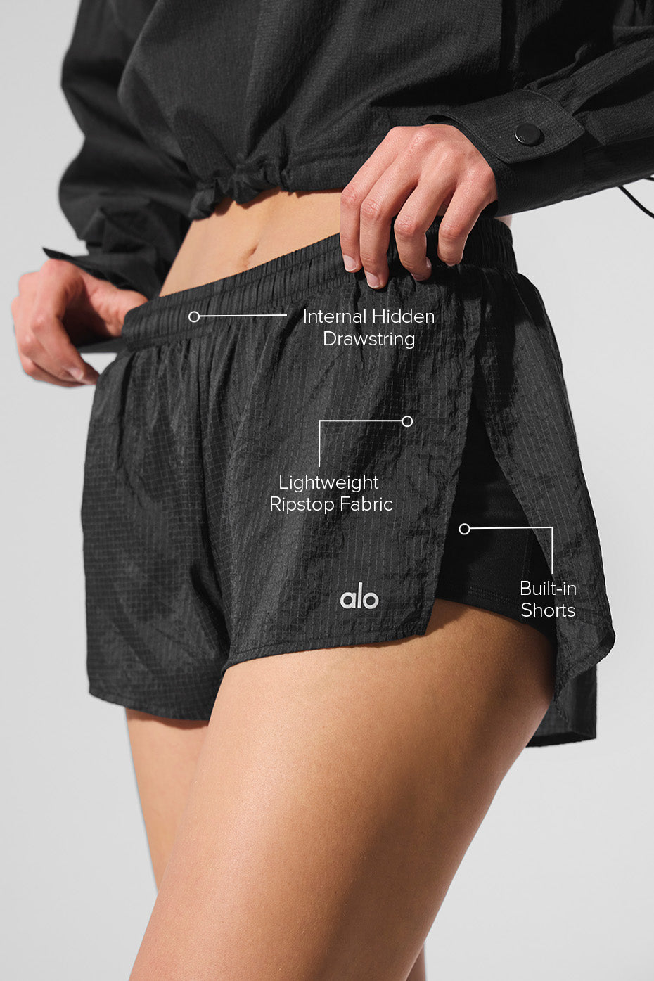 Alo Yoga Game Time Short - Black - imagen 2