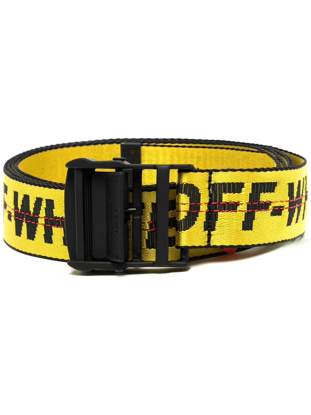 Cinturón Off-White con logo industrial