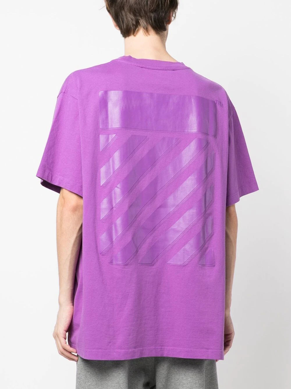 Playera Off-White con motivo Diag