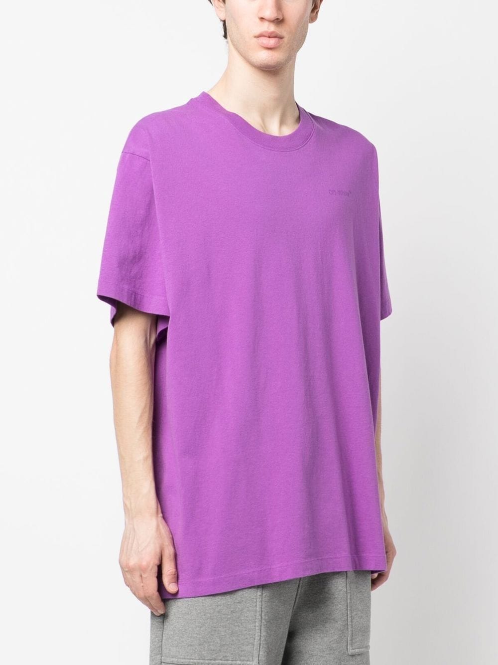 Playera Off-White con motivo Diag