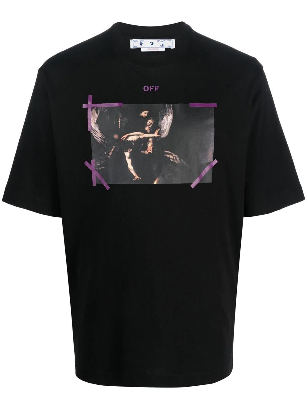 Playera Off-White con estampado gráfico